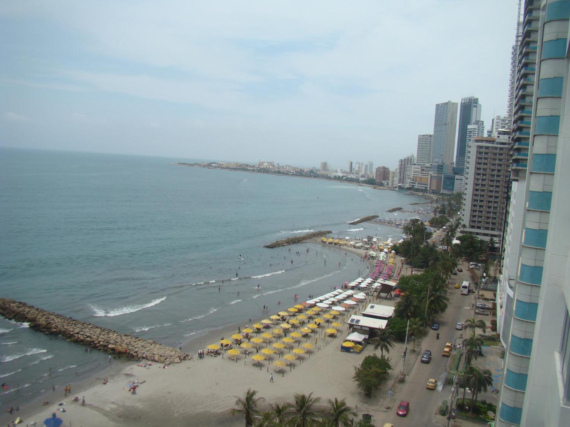 Apartamento , Vista A La Ciudad Antigua Y Playa Cartagena  Exterior foto